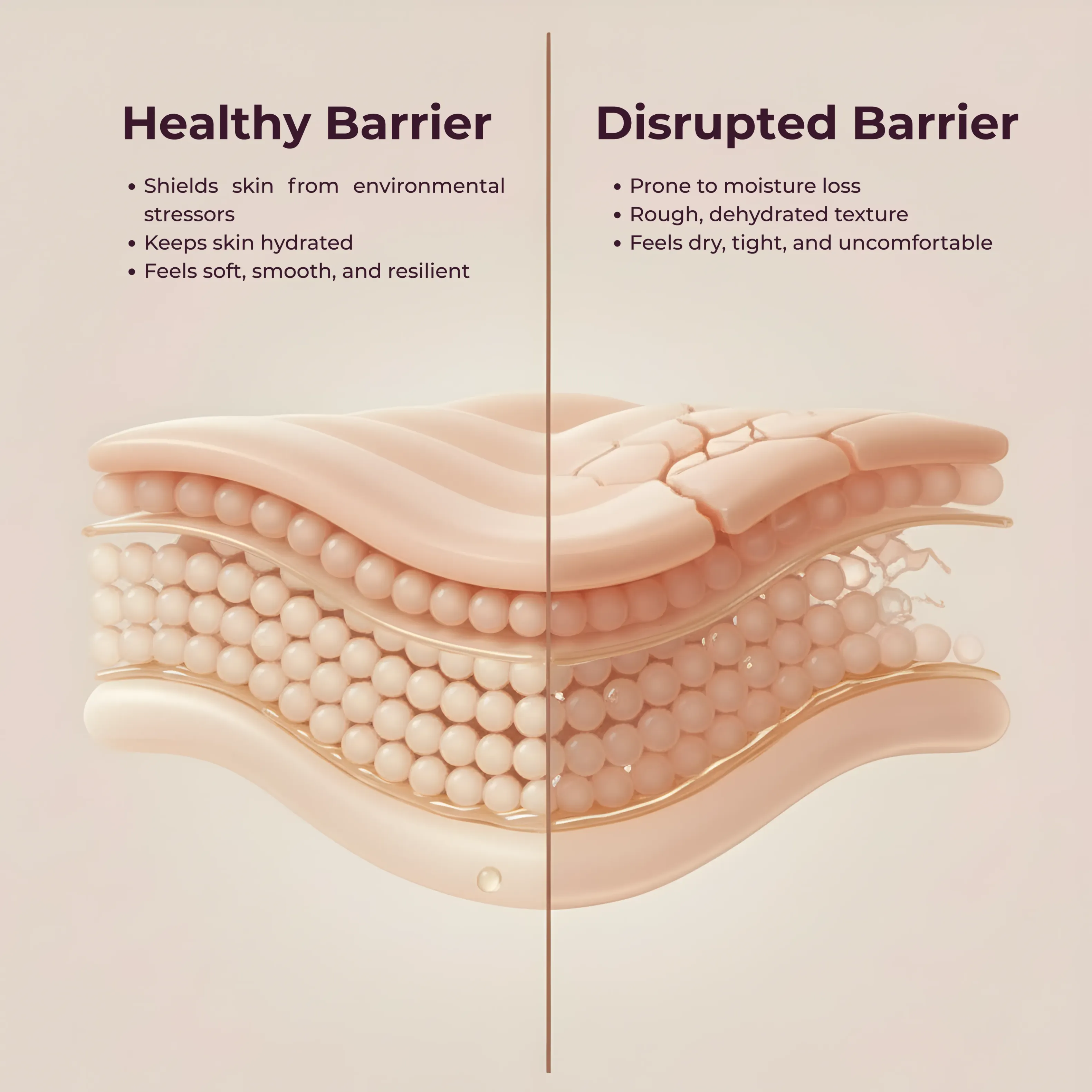 Healthy vs Disrupted Barrier