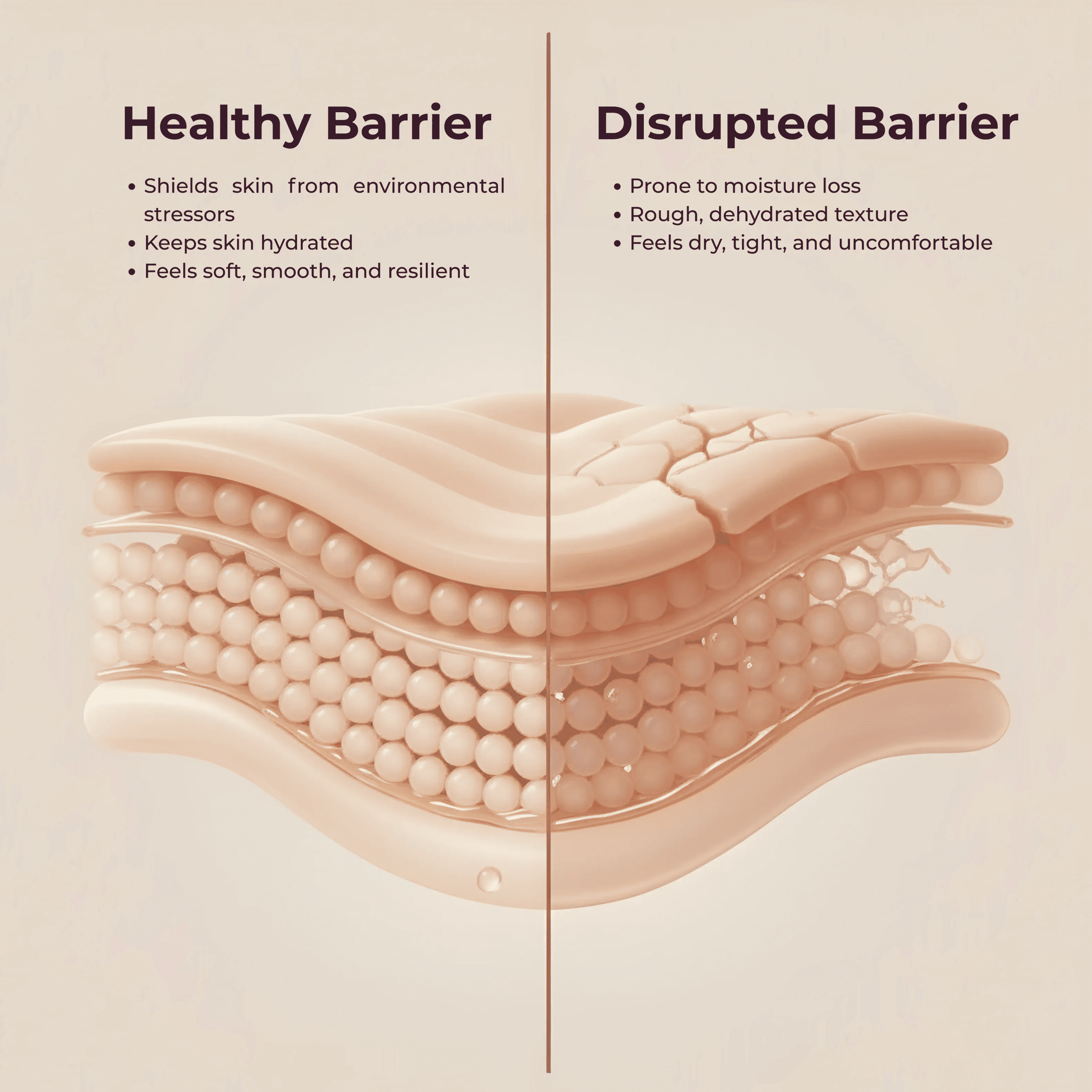 Healthy vs Disrupted Barrier